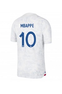 Frankrijk Kylian Mbappe #10 Voetbaltruitje Uit tenue WK 2022 Korte Mouw